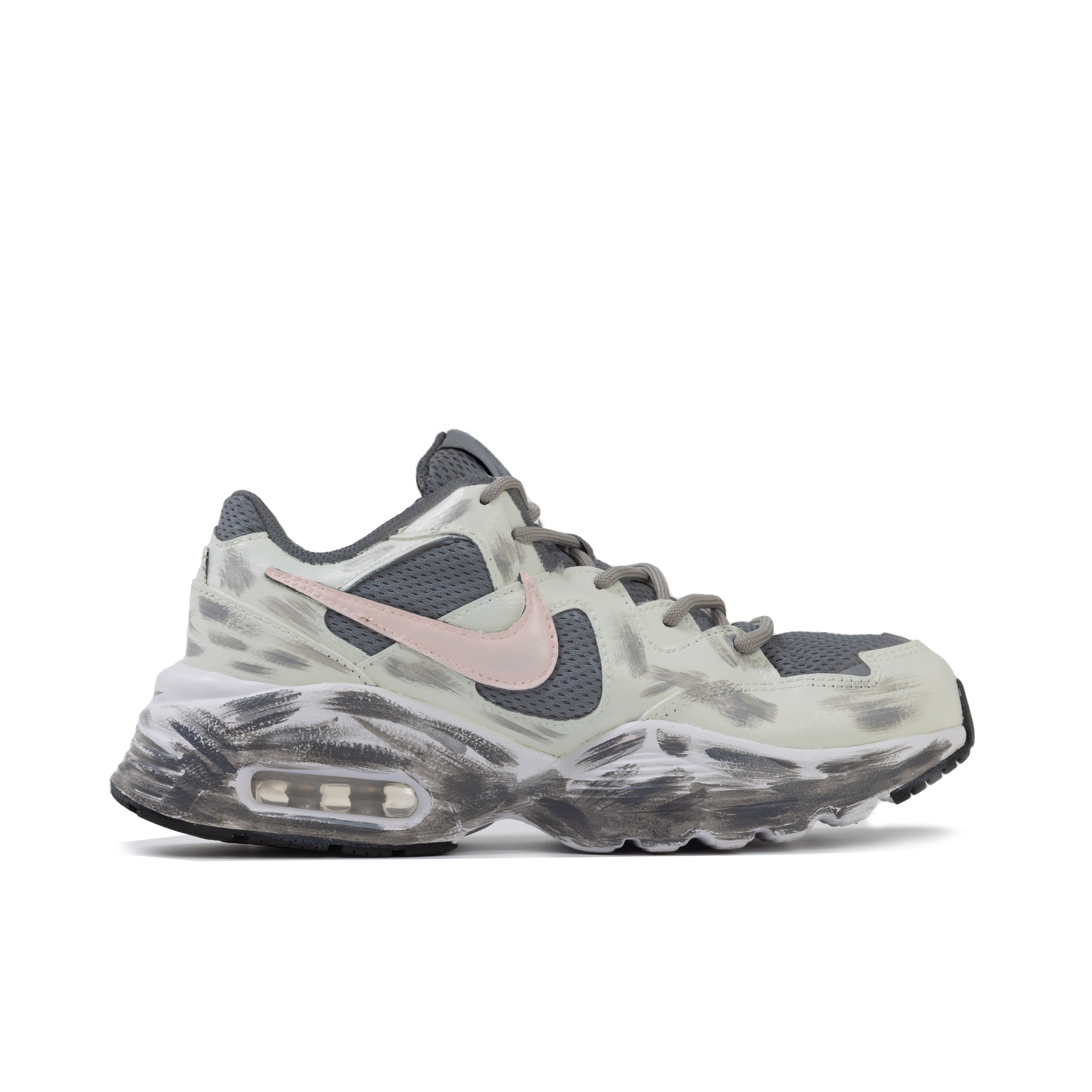 Nike Air Max Fusion Low top Running Shoes Unisex Gray Pink