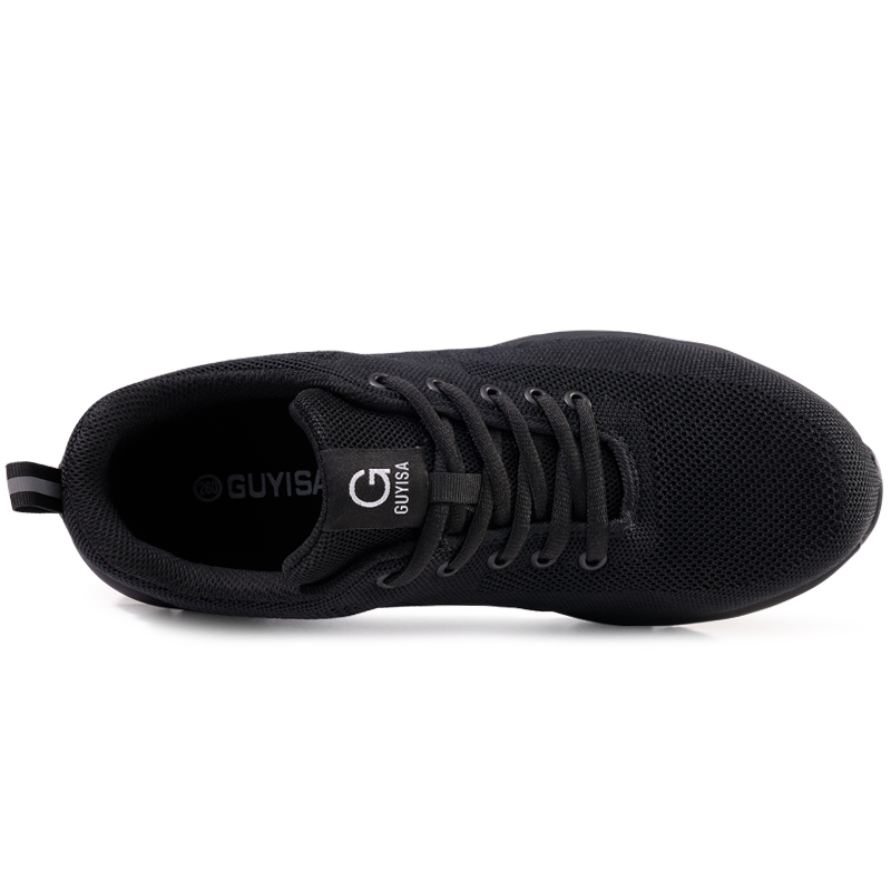 LANOUDUN Slip Resistant Impact Resistant Low top Outdoor Shoes Unisex Black