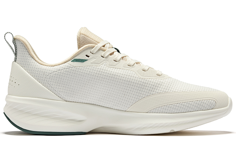 Erke Cushioning Breathable Cushioning Breathable Low top Running Shoes Men’s Microcrystal White Warm Linen