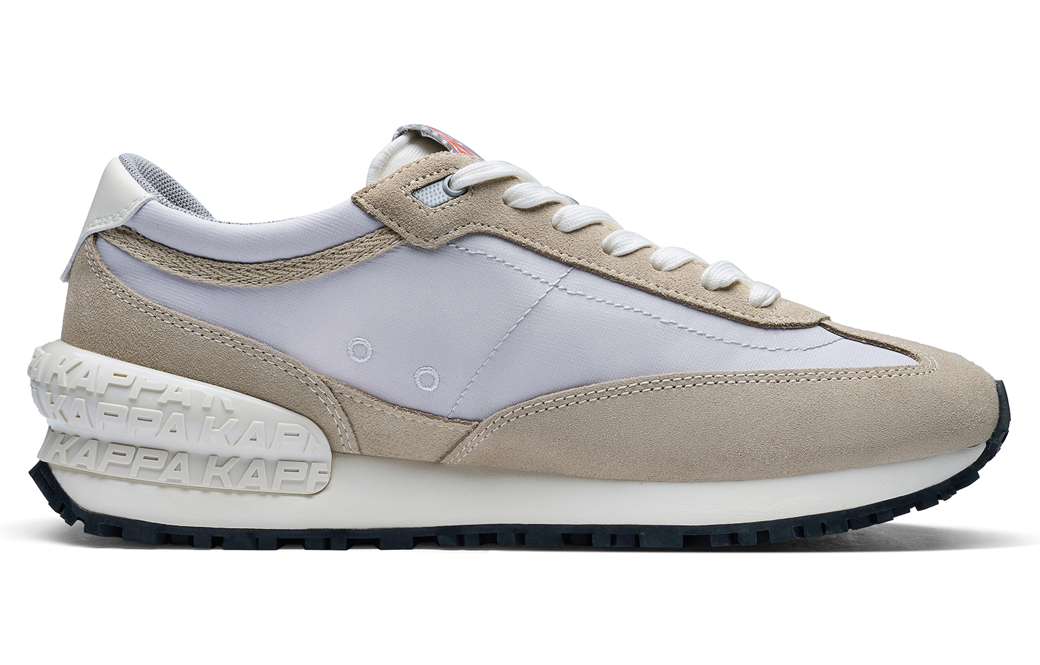 Kappa Slip Resistant Abrasion Resistant Running Shoes Unisex Gray Khaki Silver