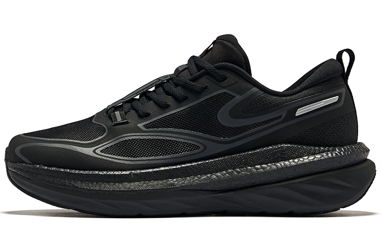 Erke Cushioning, Wear Resistant Low top Running Shoes Men’s Jet Black Carbon Gray