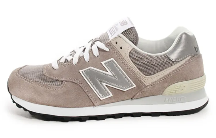 New Balance NB 574 Cushioning Low top Pu Running Shoes Unisex Dark Gray