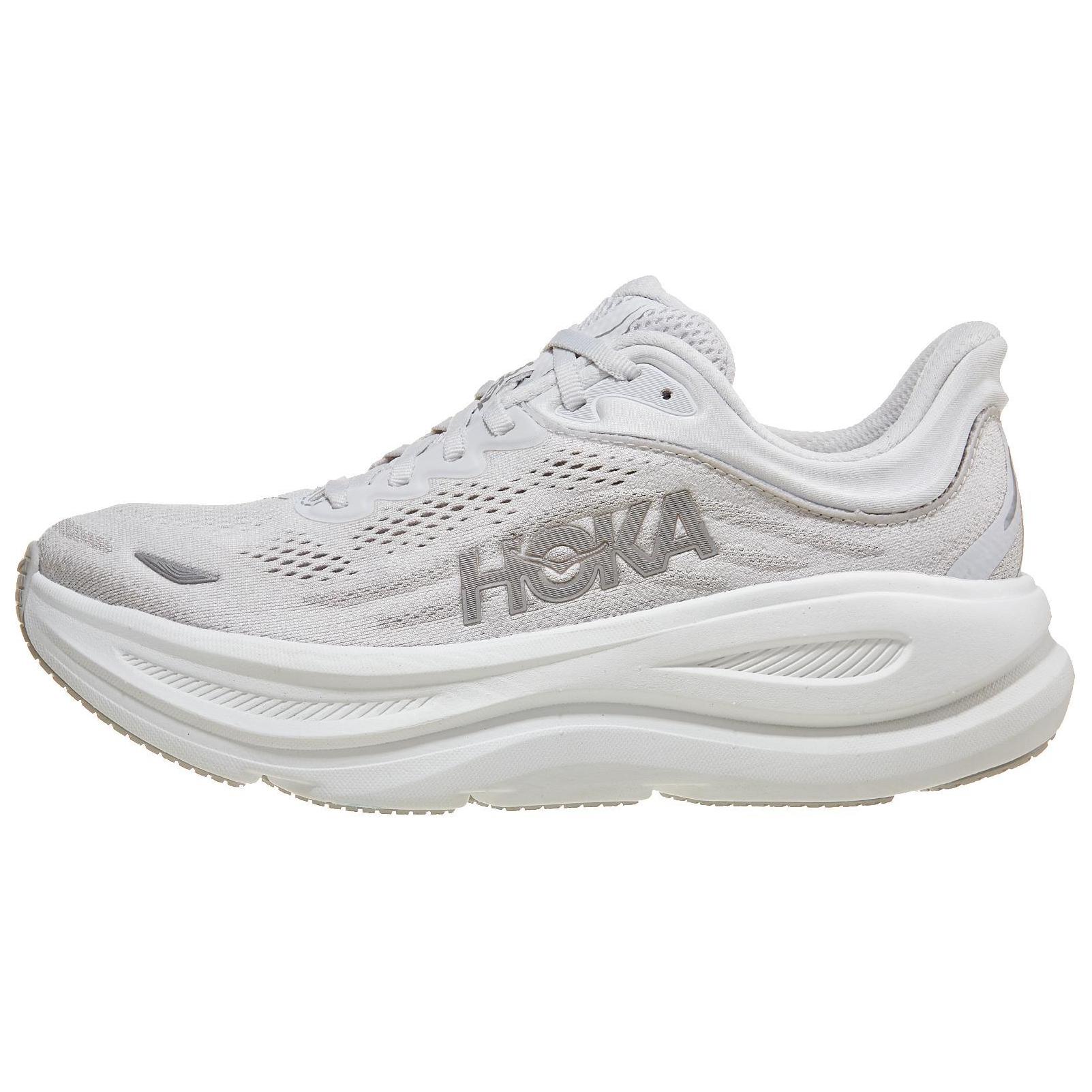 Женские кроссовки HOKA HOKA ONE ONE Bondi 9 (бело-серебристые)