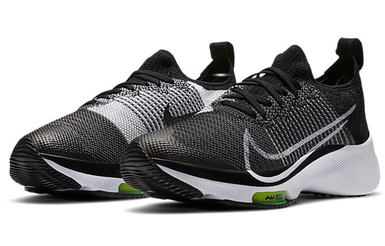 Женские кроссовки Nike Air Zoom Tempo FK (черно-белые) — Чёрный / белый — фото 3