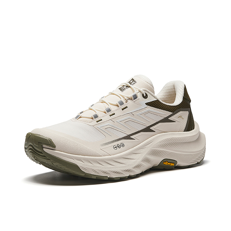 Anta Wild Exploration Cushioning Slip Resistant Abrasion Resistant Low top Running Shoes Men’s Beige Brown