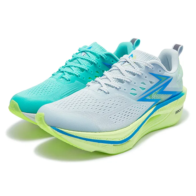 361° Flame 3 ET Low top Training Long Distance Running Sprint Running Shoes Unisex Blue Green Mismatched