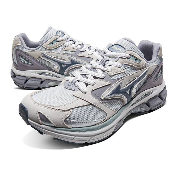 Mizuno Slip Resistant Abrasion Resistant Low top Running Shoes Unisex Cool Gray