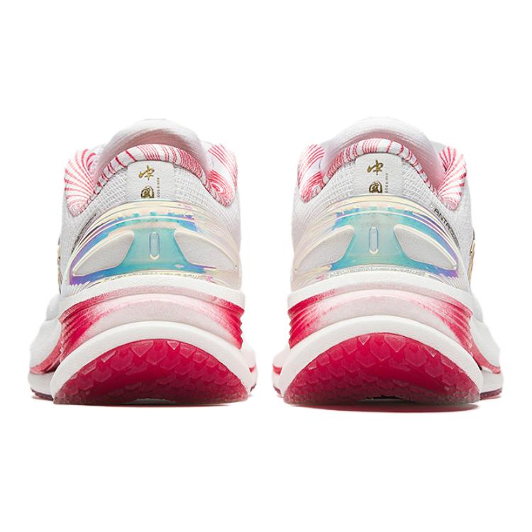 Anta Champion 3PRO Cushioning, Wear Resistant Low top Running Shoes Women’s White Red Gold