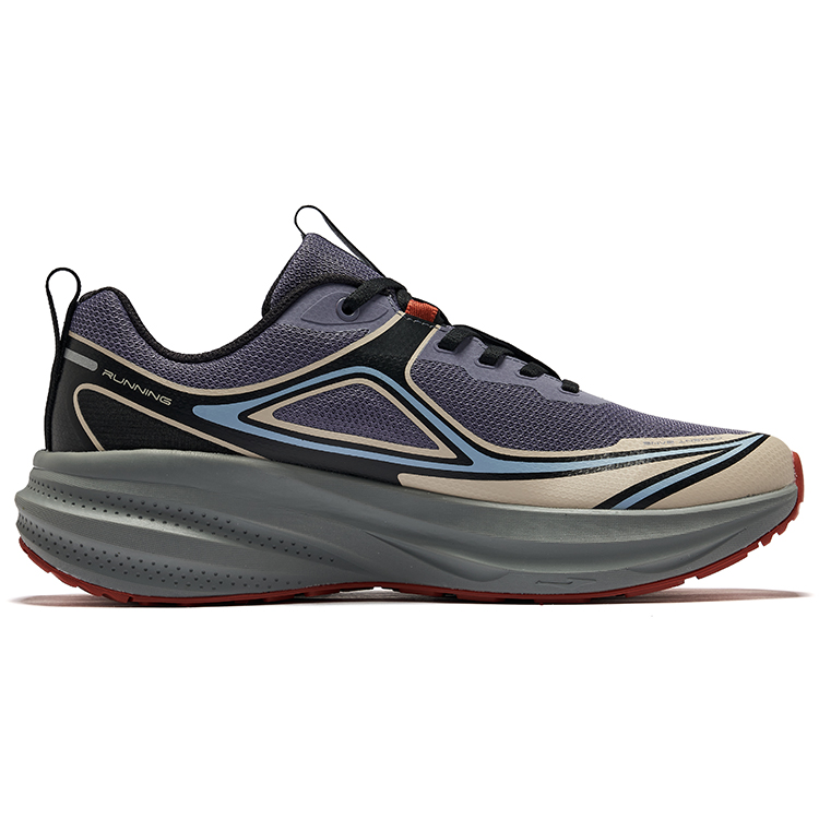 Erke Vertical Cushioning Rebound Low top Running Shoes Men’s Program Gray Black