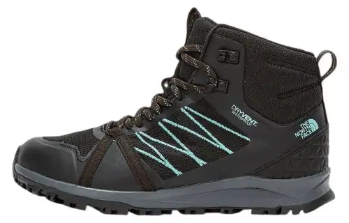 THE NORTH FACE Cushioning Slip Resistant Abrasion Resistant Waterproof High top Hiking Outdoor Shoes Women's Black