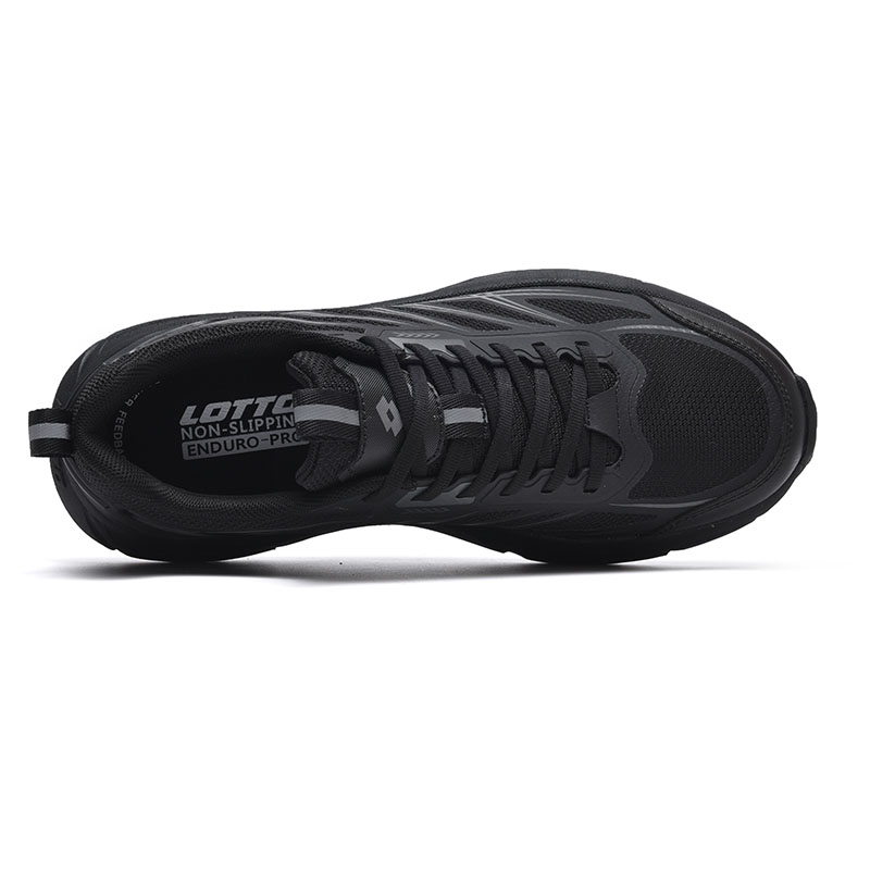 LOTTO Slip Resistant Abrasion Resistant Low top Outdoor Shoes Men’s Black