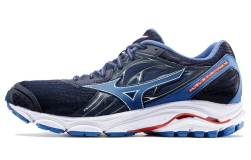 Mizuno Inspire 14 Cushioning Slip Resistant Low top Running Shoes Men's Navy Blue
