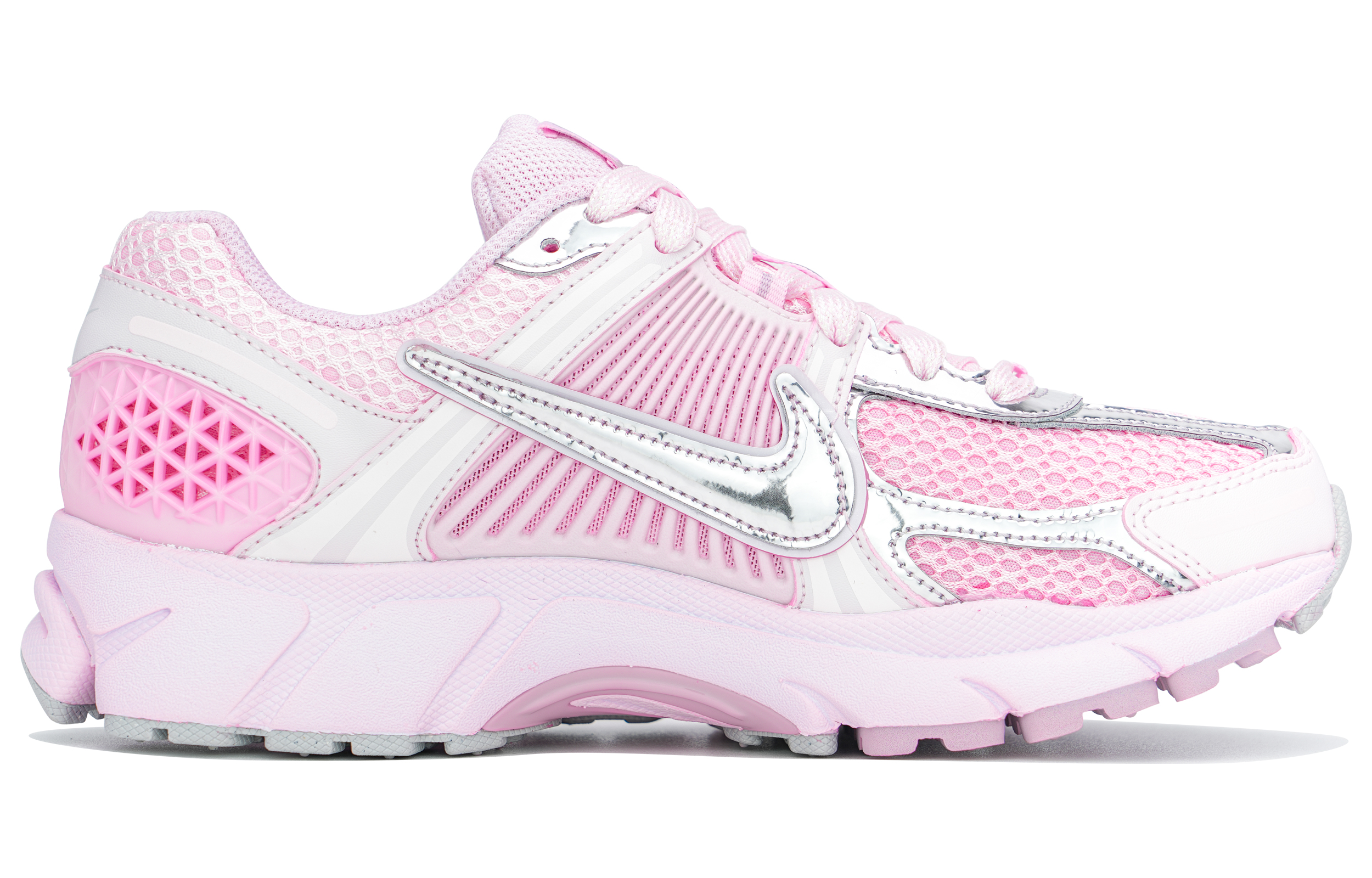 Nike Zoom Vomero 5 Slip Resistant Abrasion Resistant Low top Running Shoes Women’s Pink Silver