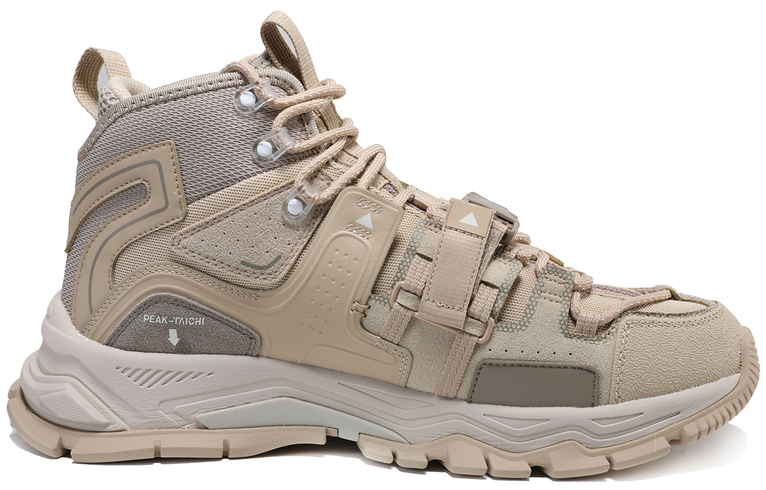 PEAK Cushioning Slip Resistant High top Running Shoes Men’s Khaki