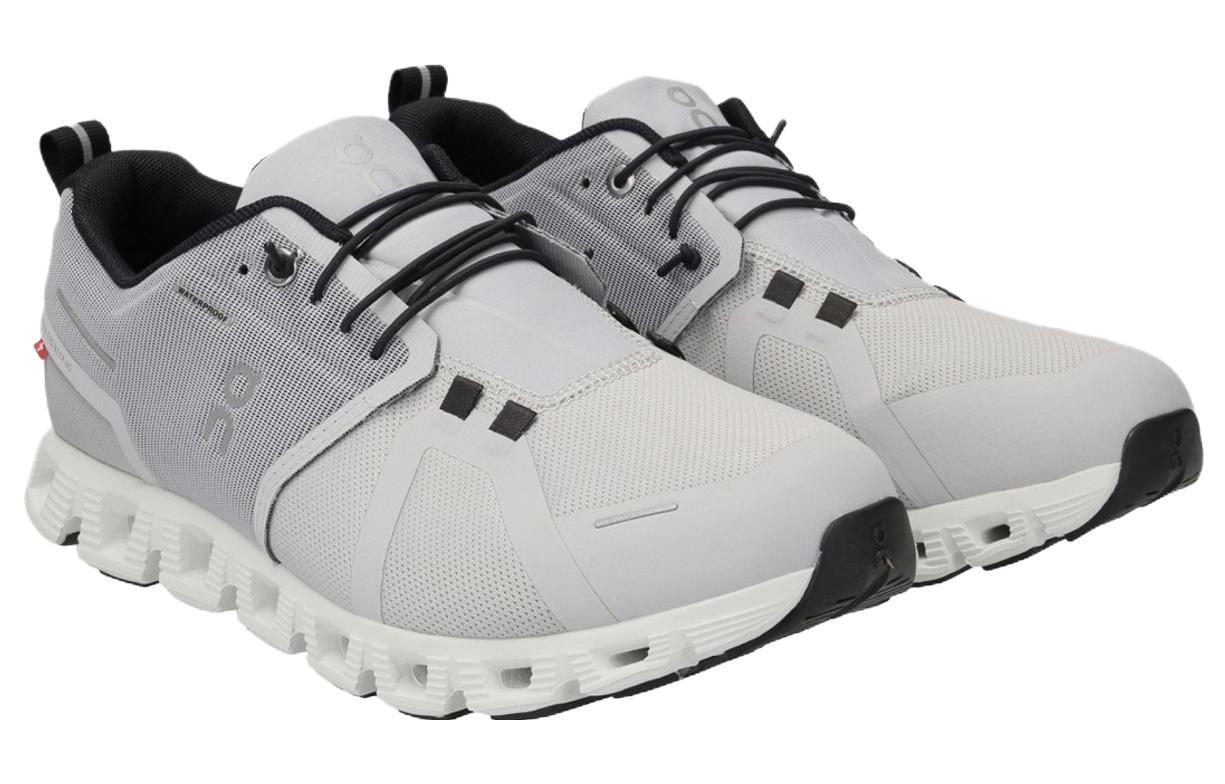 On Running Cloud 5 Waterproof Glacier Grey White