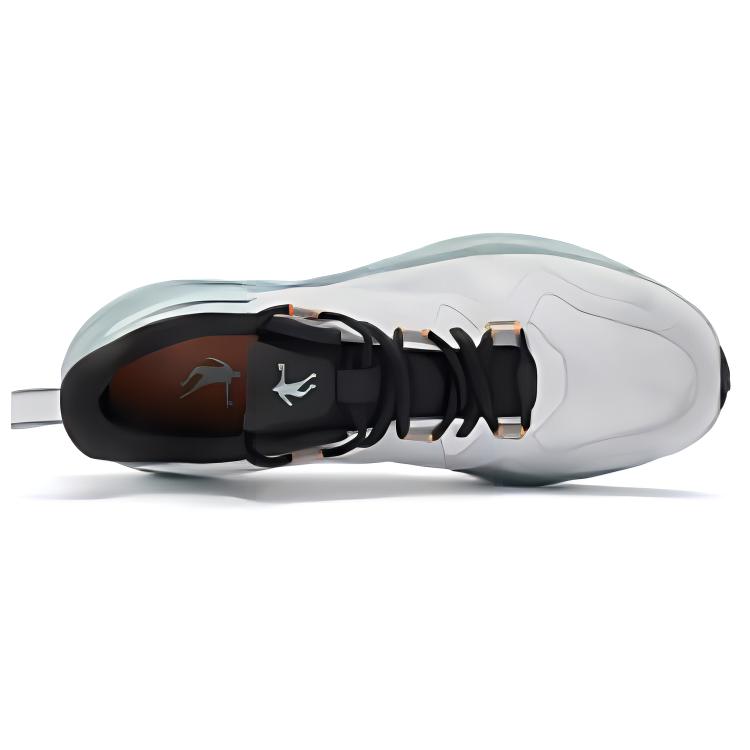 QIAODAN Wear resistant And Lightweight Low top Casual Running Shoes Men’s White Green