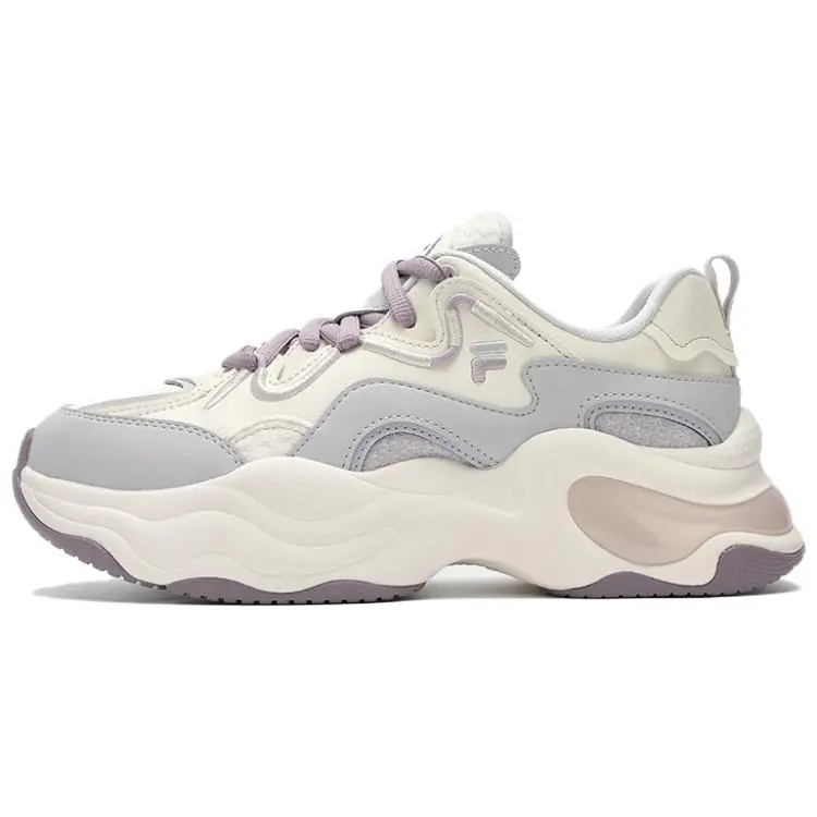 FILA FUSION BUBBLE Bubbles Shoes Textile, Synthetic Leather Low top Chunky Sneakers Women's Light Gray