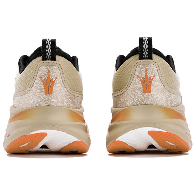 361° Cushioning Abrasion Resistant Breathable Slip Resistant Low top Running Shoes Men’s White Orange