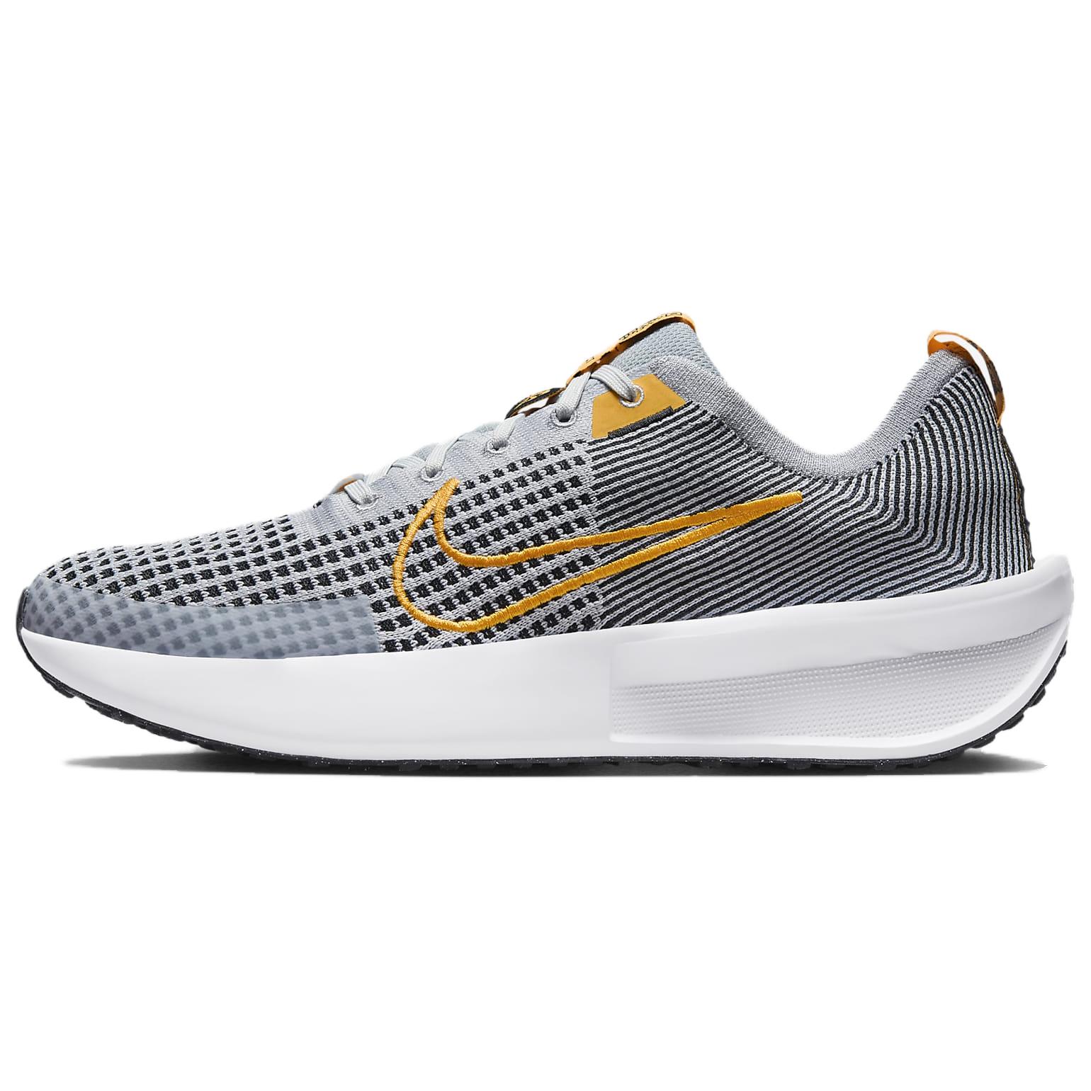 Nike Interact Run Wolf Grey Black White Laser Orange