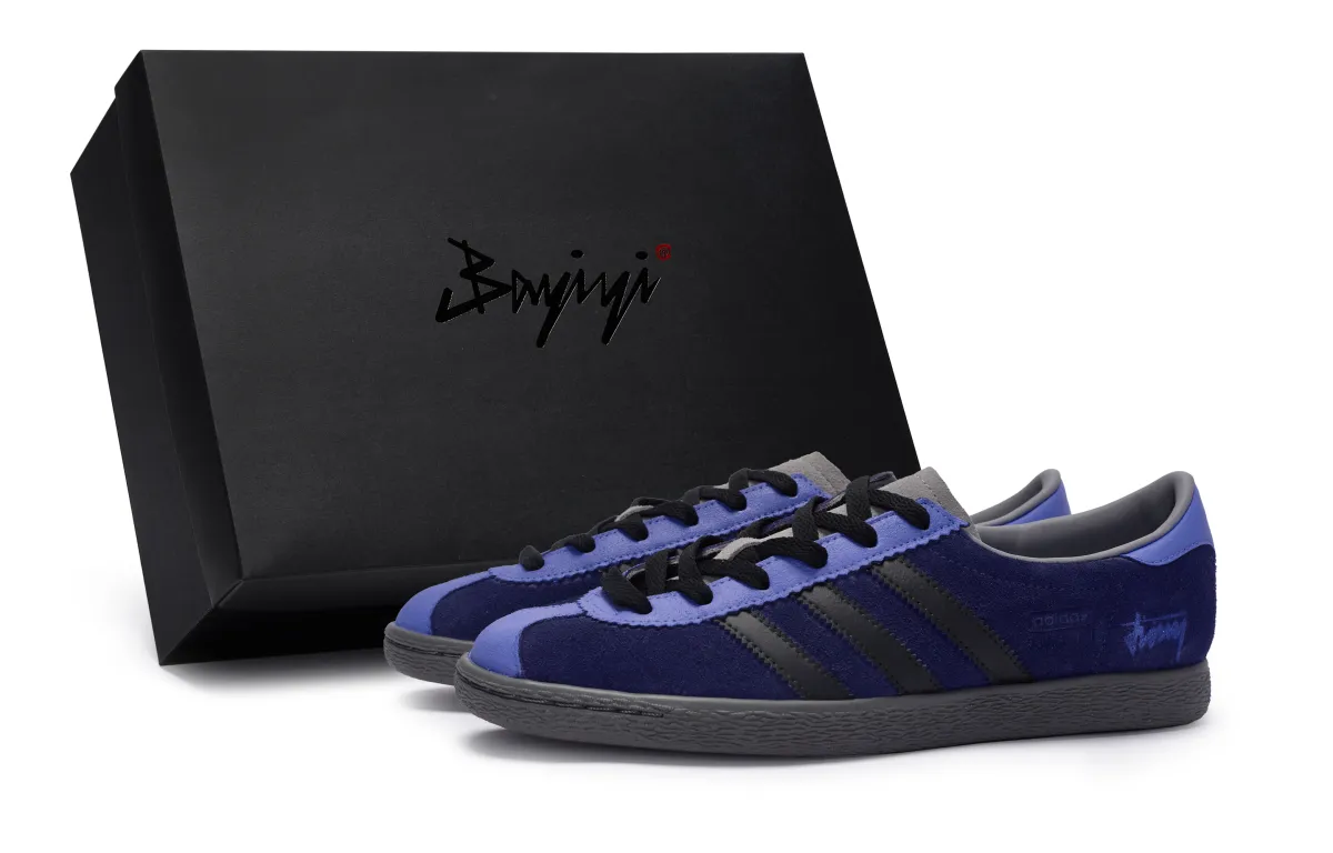 Adidas Originals Stadt 811 Manufacturing, Blueberry Scone, Special Shoe Box Low top Skateboard Shoes Men's Purple Black