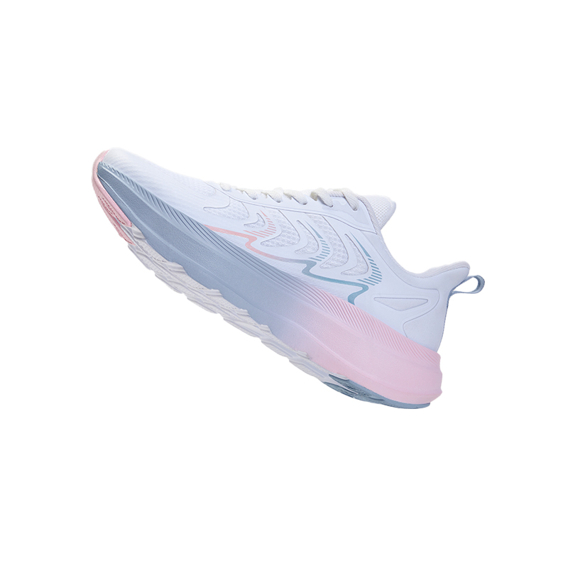 Anta Slip Resistant Abrasion Resistant Slip Resistant Abrasion Resistant Low top Casual Running Shoes Women’s Blue Pink