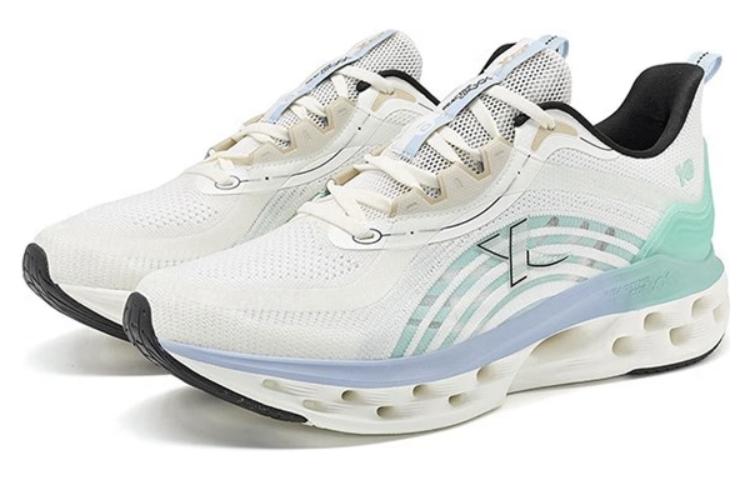 XTEP Cushioning Spin 10.0 Casual Slip Resistant, Abrasion Resistant, Breathable Low top Running Shoes Men’s White Green