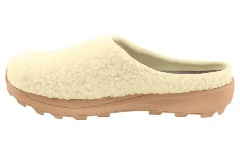 Topo Athletic Recovery Closed Toe Slippers 2.3CM Women's Cream