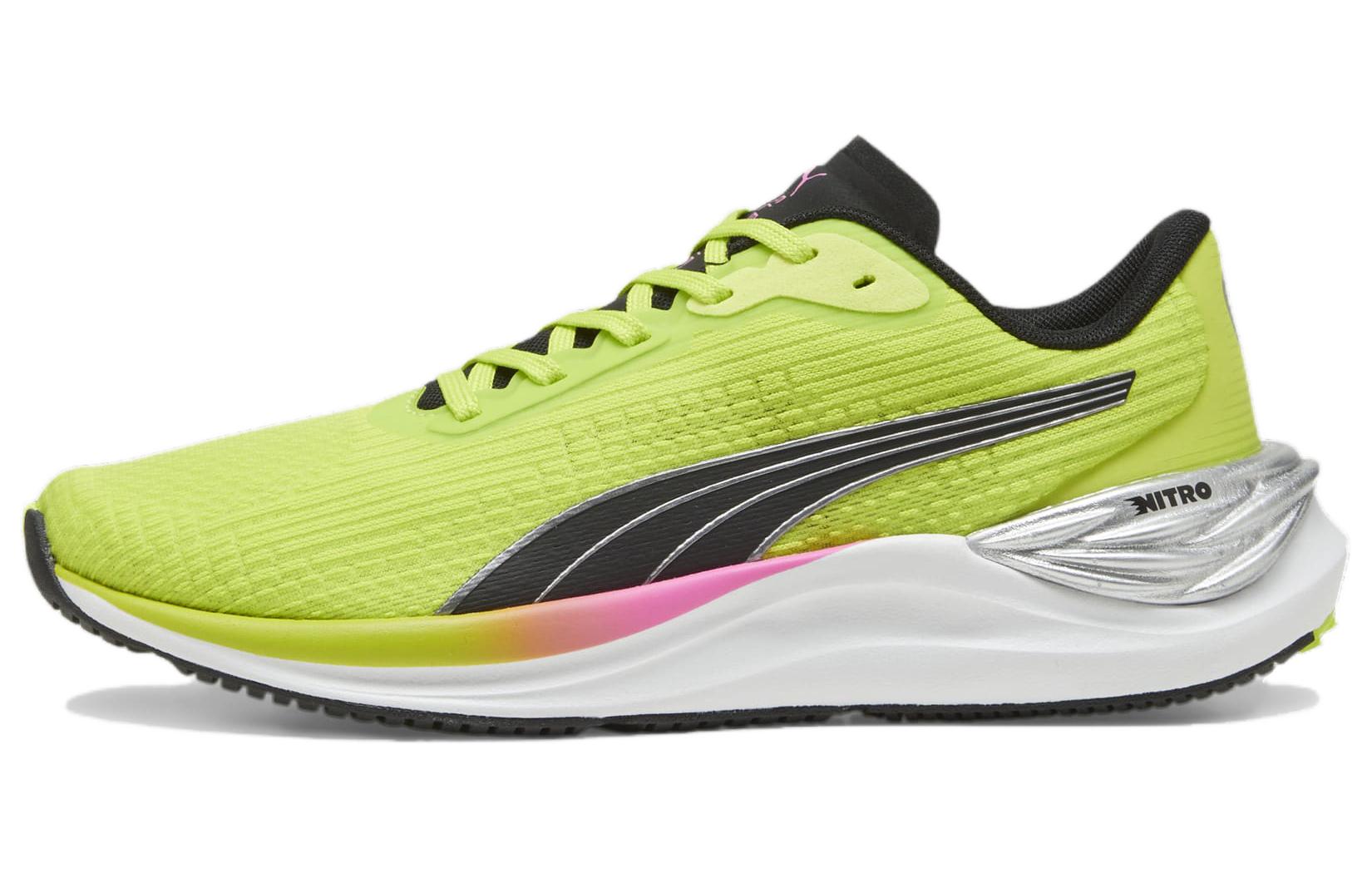 PUMA Electrify Nitro 3 Slip Resistant Low top Running Shoes Women's Yellow Black