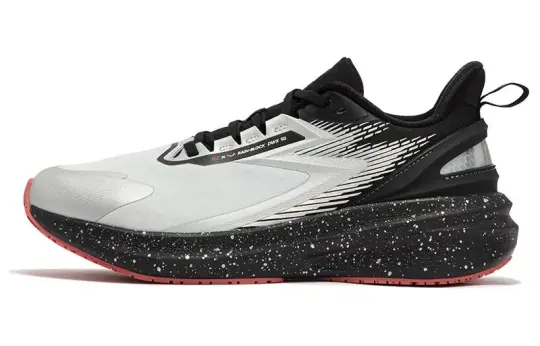 361° Rain Screen Cushioning Lightweight Low top Training Long Distance Running Sprint Running Shoes Men's White Black