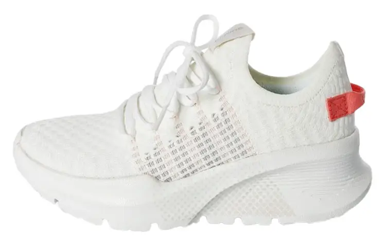 Li Ning Fabric Cushioning Breathable Low top Running Shoes Women's Standard White