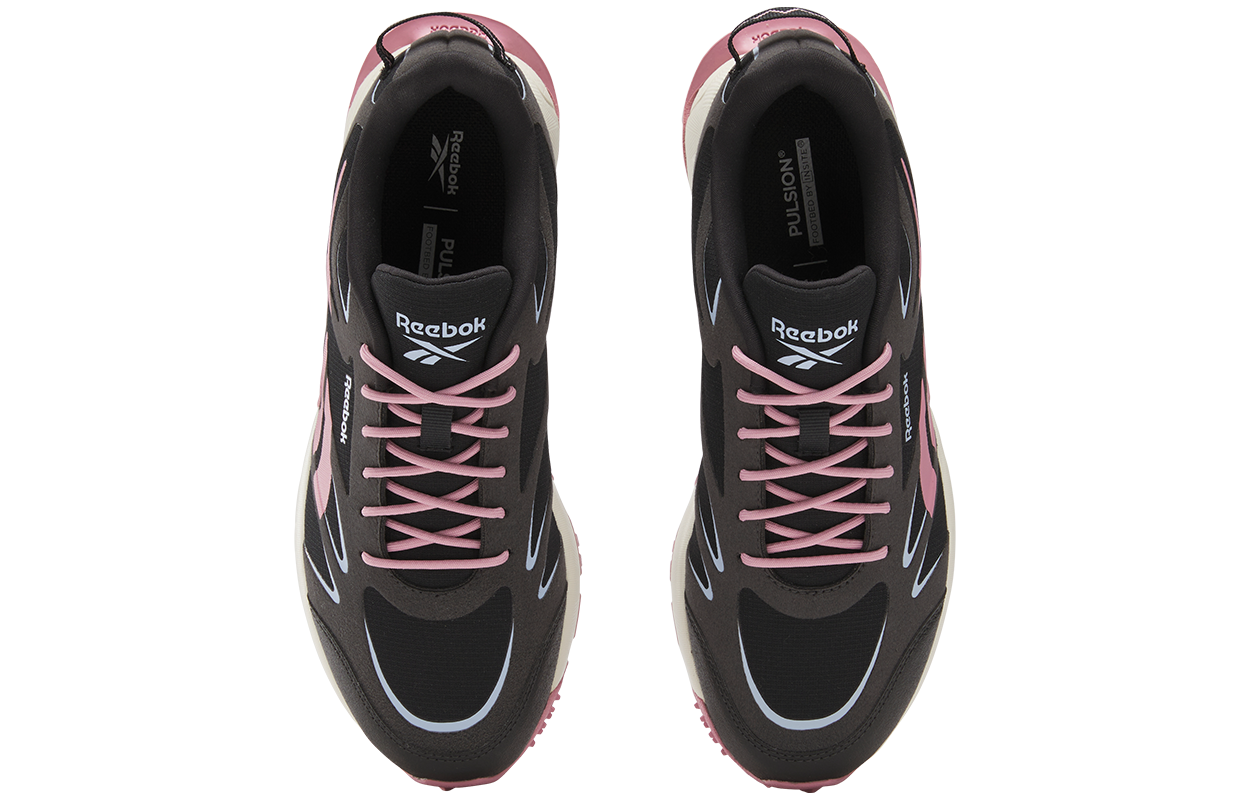 Reebok Slip Resistant Abrasion Resistant Low top Casual Trail Running Shoes Women’s Black/Pink