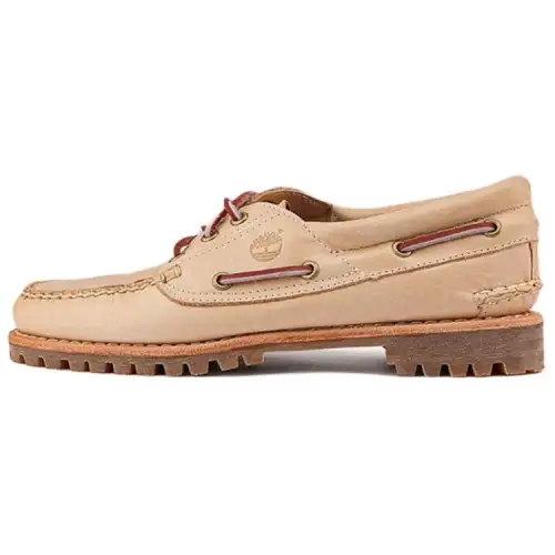 Timberland Noreen Top Grain Cow Leather Boat Shoes Women's Beige