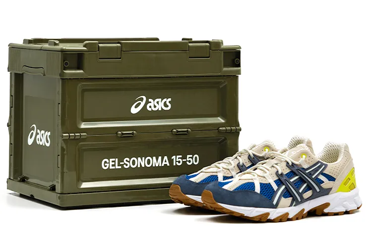 ASICS Gel Sonoma 15 50 Vintage Suede, Textile Abrasion Resistant, Breathable, Lightweight