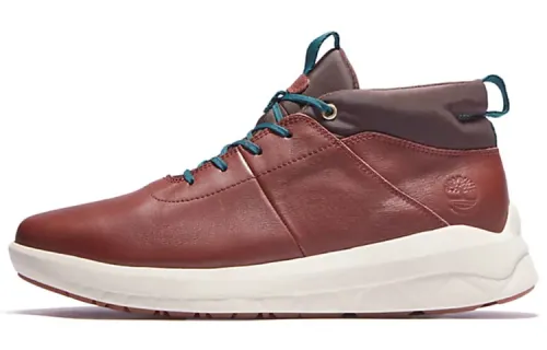 Timberland Bradsreet Ultra Leather Waterproof And Wear resistant Ankle Length Outdoor Boots Men's Burgundy