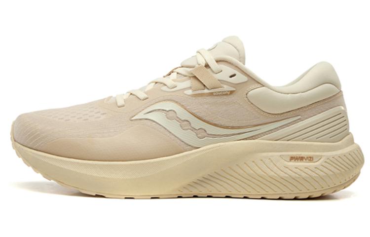 Saucony Surge Cushioning Slip Resistant Abrasion Resistant Low top Running Shoes Unisex Beige