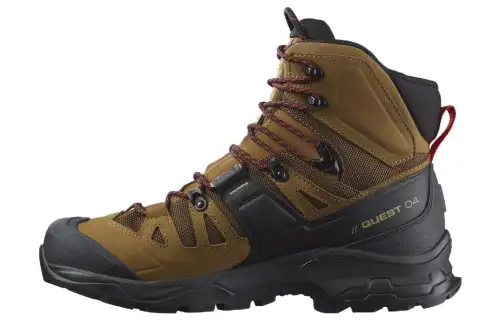 SALOMON XT Quest 4 Slip Resistant Waterproof High top Outdoor Shoes Men's Brown
