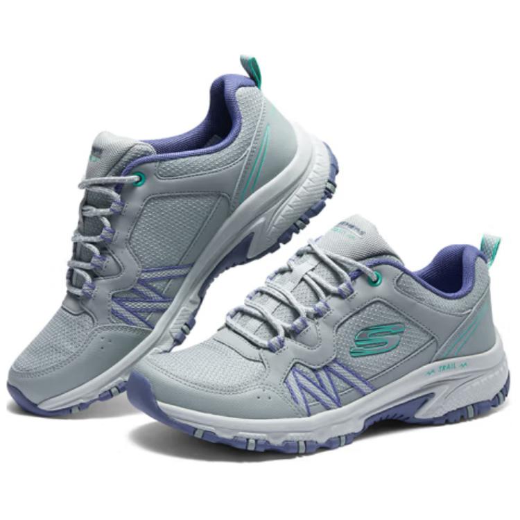 Skechers Hillcrest Moon Dye Cushioning Abrasion Resistant Breathable Rebound Low top Outdoor Shoes Women’s Gray Purple