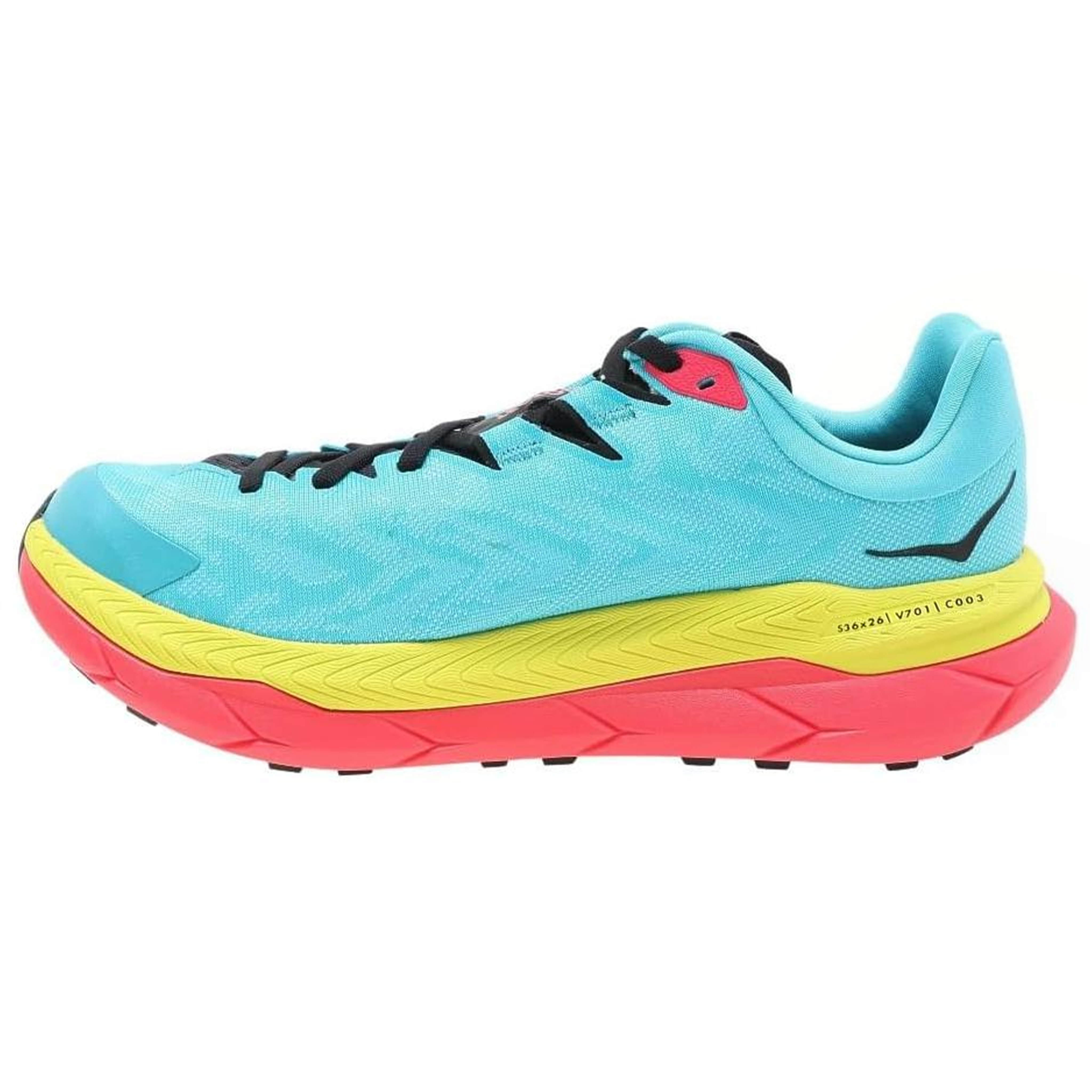 HOKA ONE ONE Comfortable And Breathable Cushioning Slip Resistant Low top Running Shoes Unisex Blue Yellow