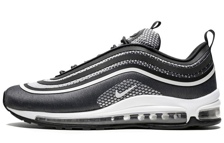 Nike Air Max 97 Fashion Comfortable Versatile Low-top Running Shoes Men's Black Silver Bullet Ultra-Light Retro