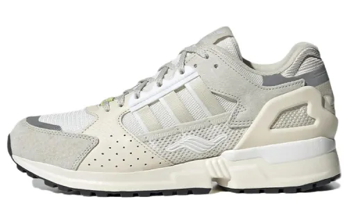 Adidas Originals ZX 10000C Comfortable Fabric Slip Resistant Abrasion Resistant Low top Running Shoes Men's Light Gray