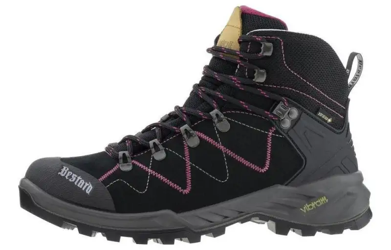 Bestard Onda Lady Abrasion Resistant Cushioning High top Outdoor Boots Women's Black Purple