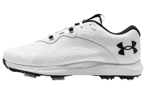 Under Armour Charged Draw 2 Abrasion Resistant Abrasion Resistant Low top Golf Shoes Men's White
