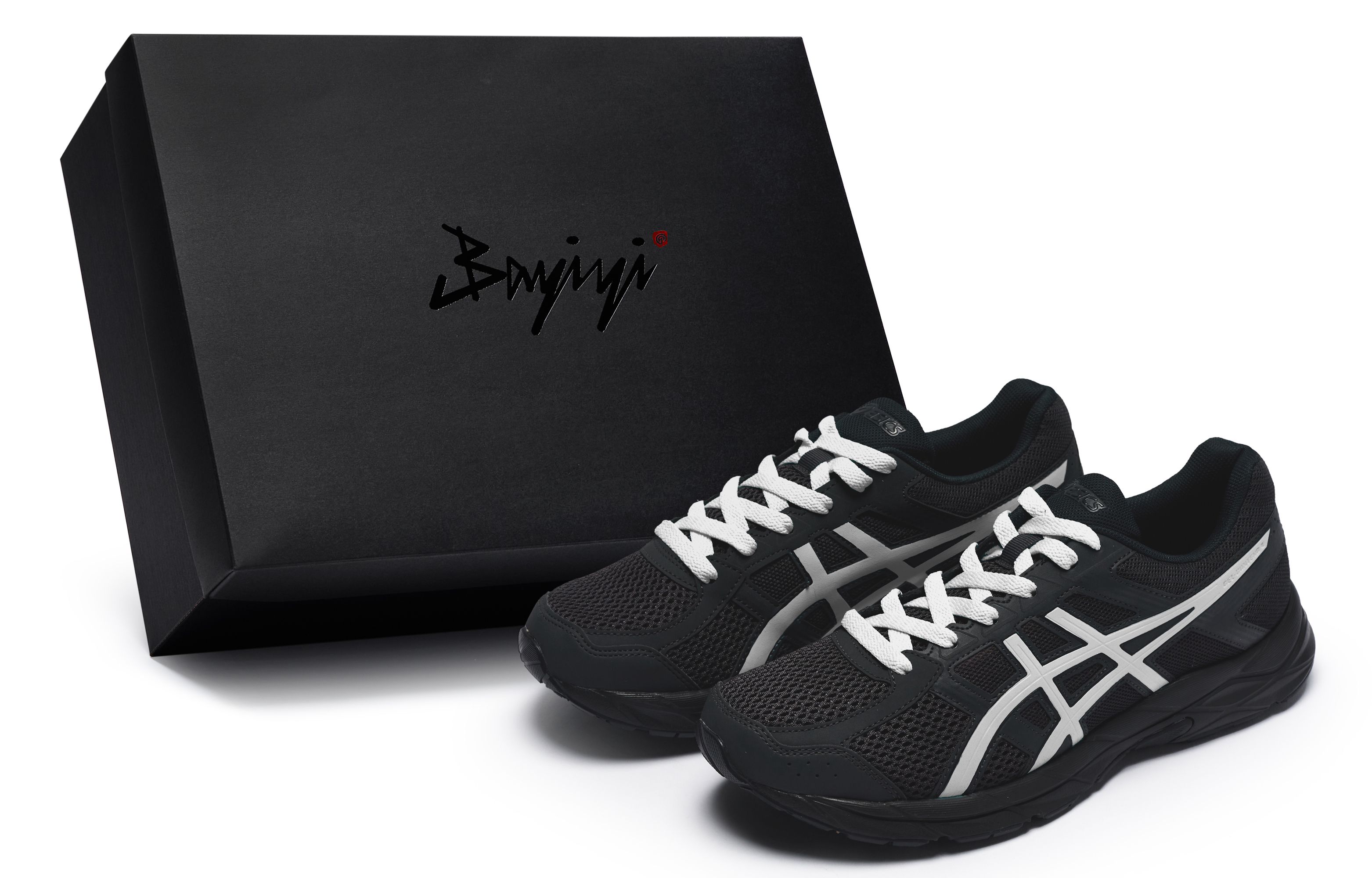 ASICS Gel Contend 4 Abrasion Resistant Slip Resistant Breathable Low top Running Shoes Women's Black White