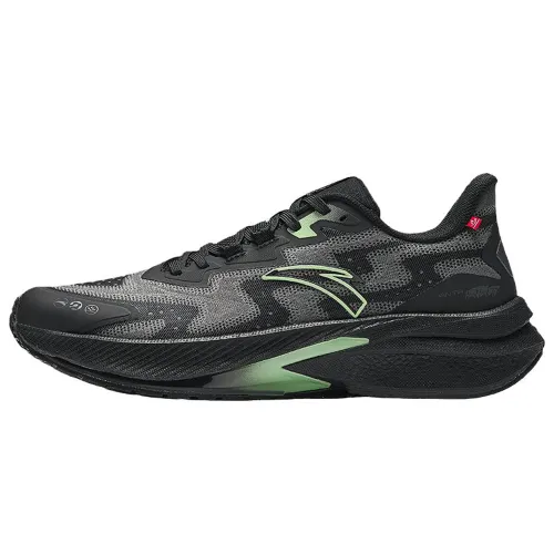 Anta Rocket 5.0 Nitrogen Technology Slip Resistant Abrasion Resistant Low top Running Shoes Men's Black Gray Green