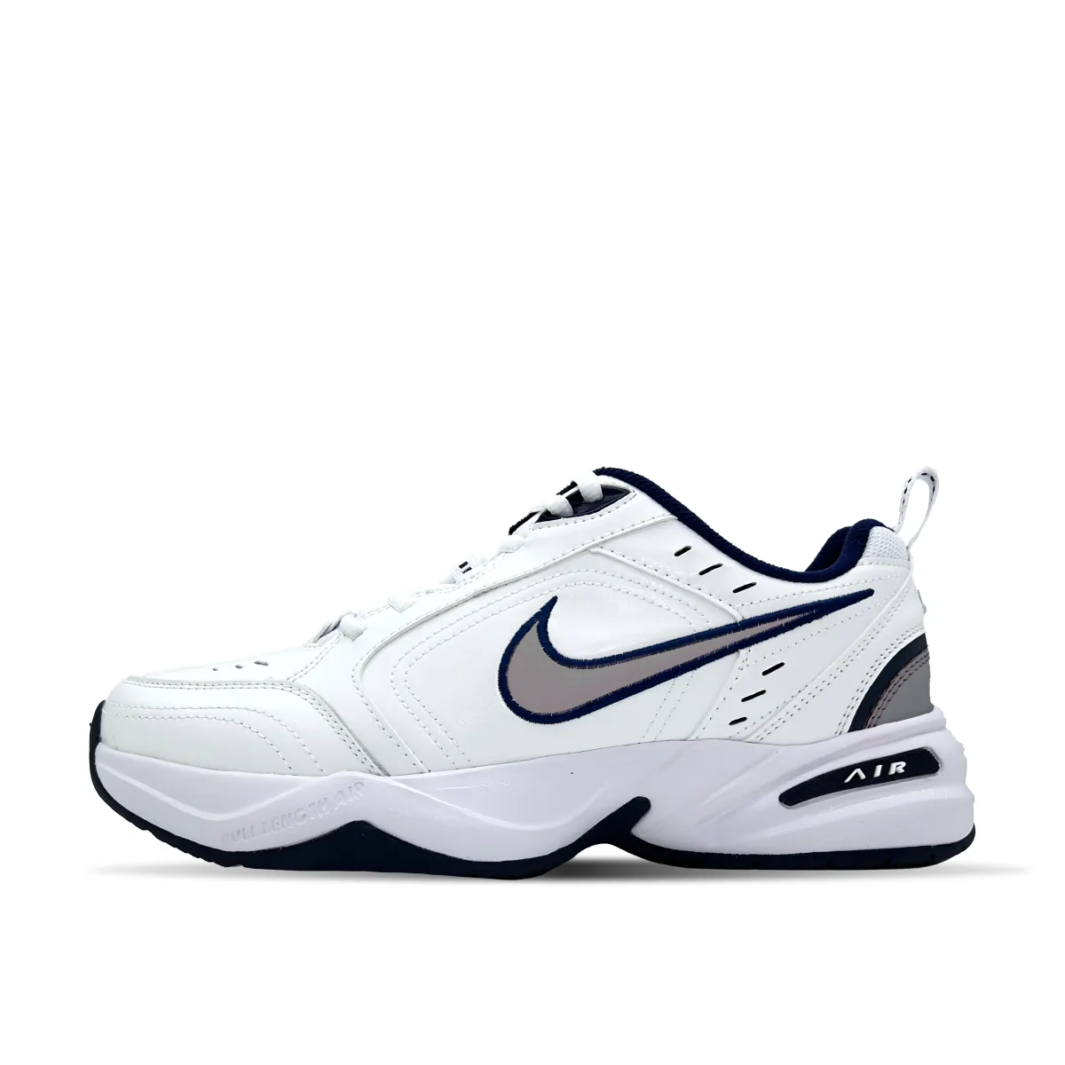 Nike Air Monarch 4 Silver Feathers Cushioning Slip Resistant Abrasion Resistant