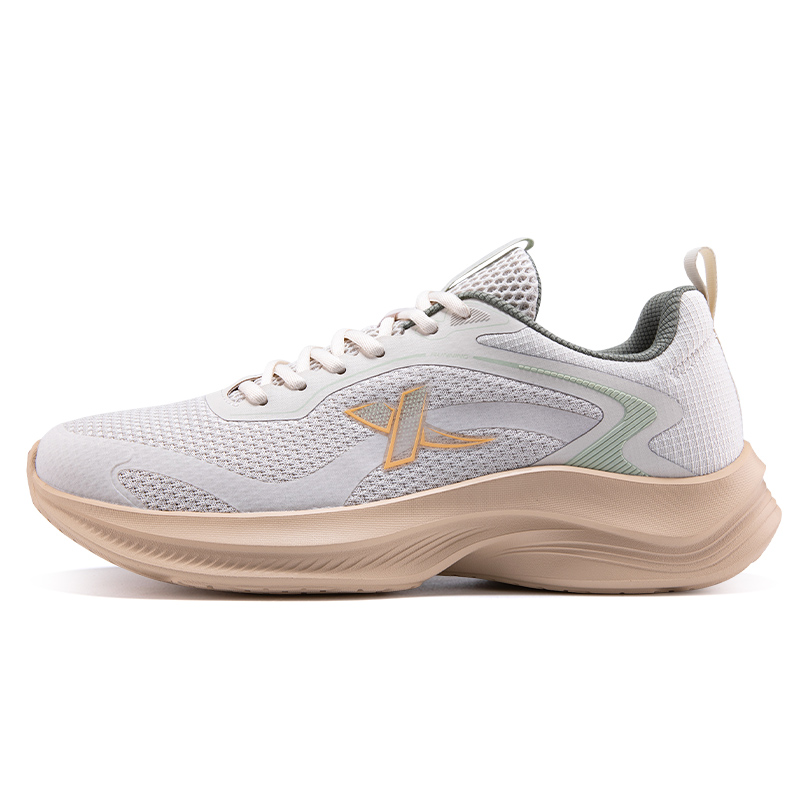 XTEP Cushioning Lightweight Low top Casual Running Shoes Men’s White Sand Gray