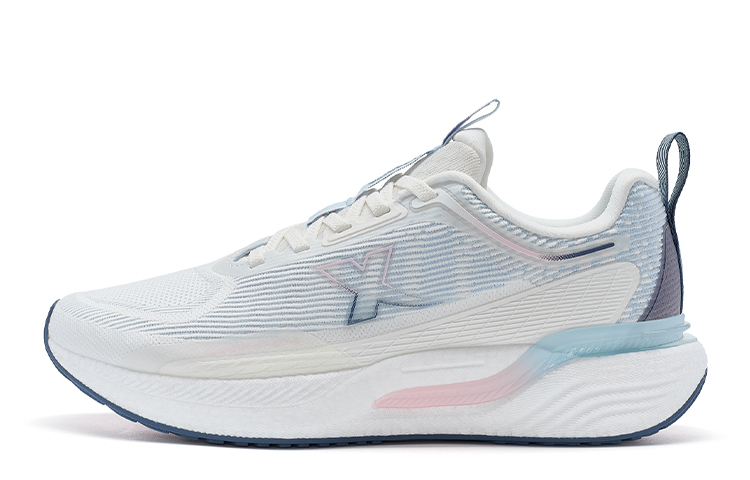 XTEP Running Shoes Women’s Low Top Sail White/Ripple Blue/Gray Blue