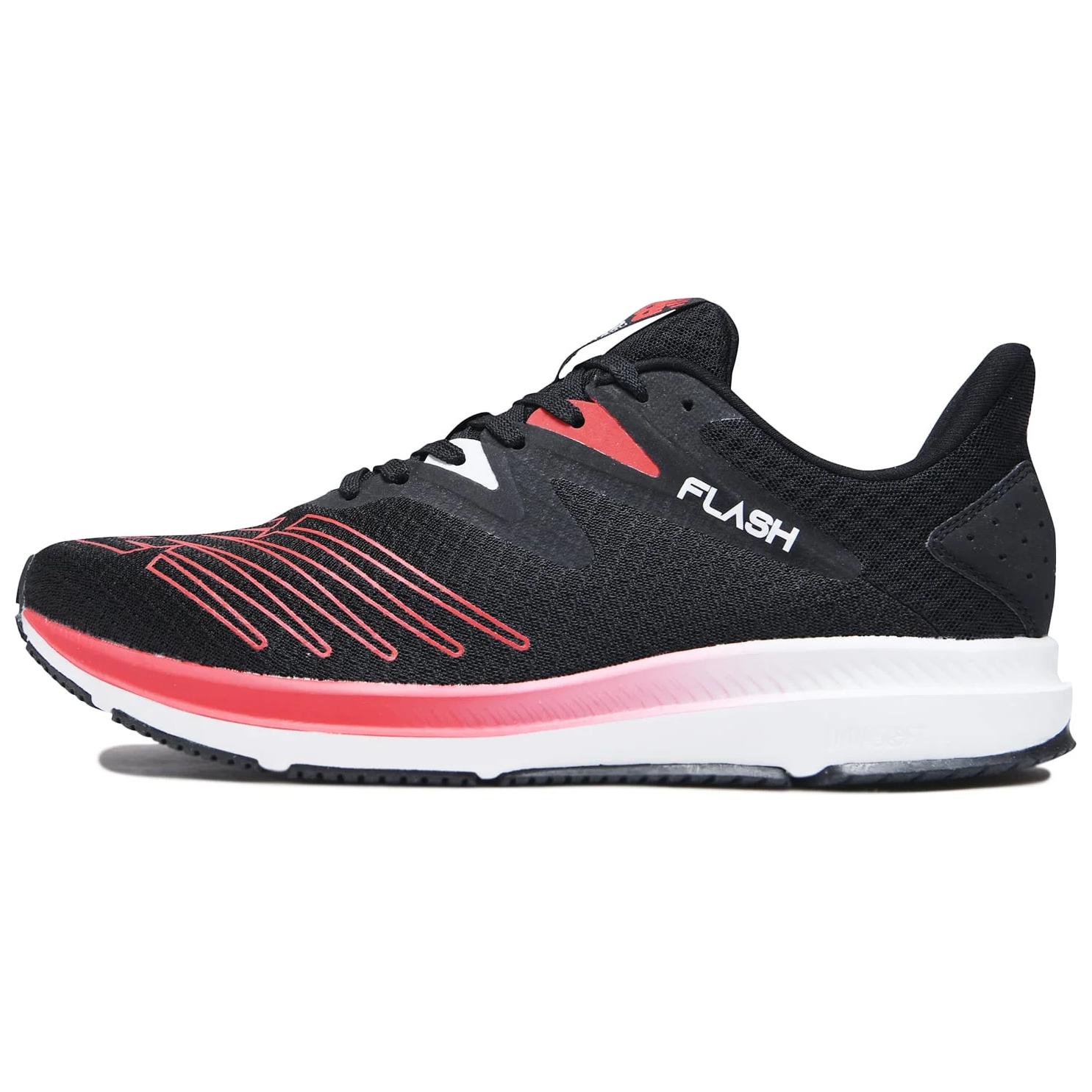 New Balance DynaSoft Flash V6 Cushioning, Wear Resistant Low top Training Running Shoes Men's Black Red