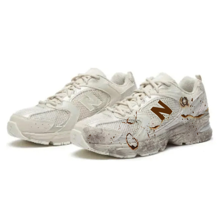 New Balance NB 530 Slip Resistant, Abrasion Resistant, Breathable Low top Running Shoes Unisex Milk Tea