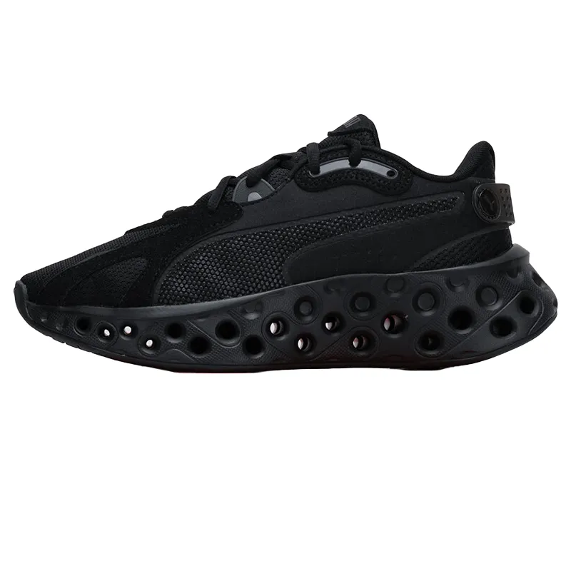 PUMA SOFTRIDE Frequence Comfortable Lightweight Height Increasing Breathable Low top Running Shoes Unisex Black